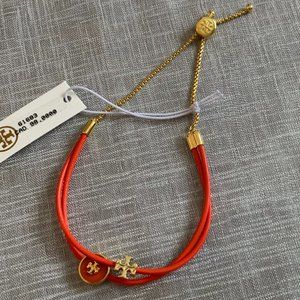 NWT Tory Burch Leather Slider Bracelet